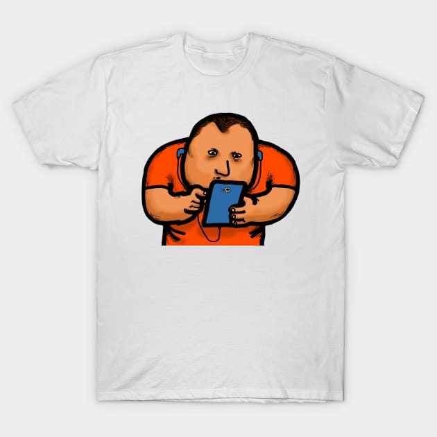 Cellphone Social Media Isolation T-Shirt by Nalidsa